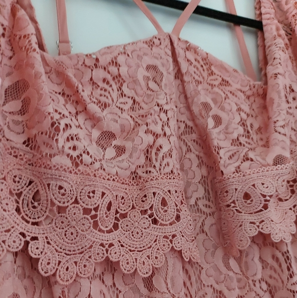 City Chic Lace Off Shoulder Dress - Picture 3 of 3